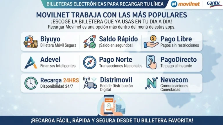 Billeteras Electrónicas para Recargar tu Línea
