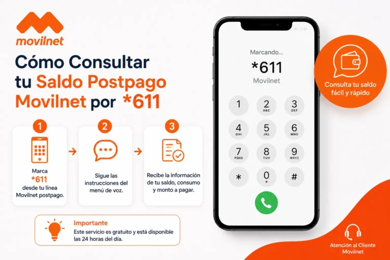 Cómo Consultar tu Saldo Postpago Movilnet por *611