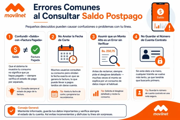 Errores Comunes al Consultar Saldo Postpago