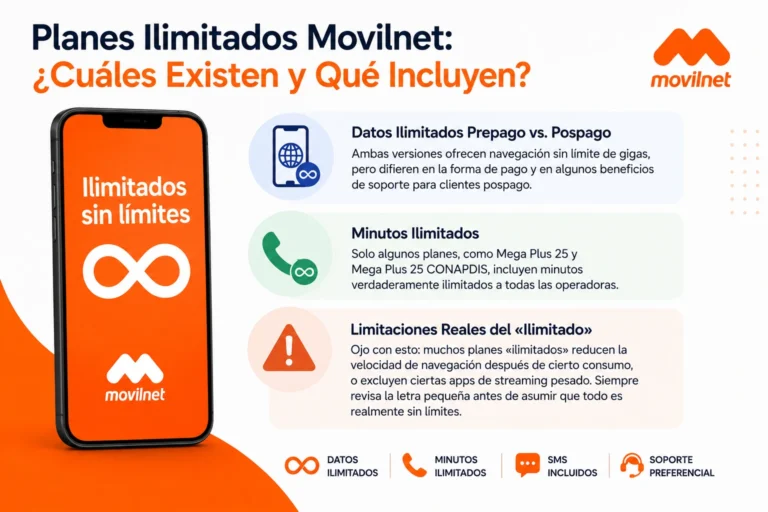 Planes Ilimitados Movilnet: ¿Cuáles Existen y Qué Incluyen?